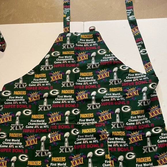 Packers Super Bowl BBQ Apron - Green - Picture 1 of 3